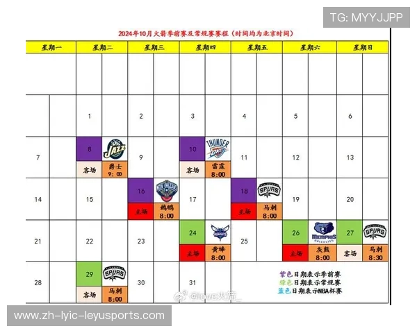 火箭队季前赛赛程出炉及重点场次看点梳理